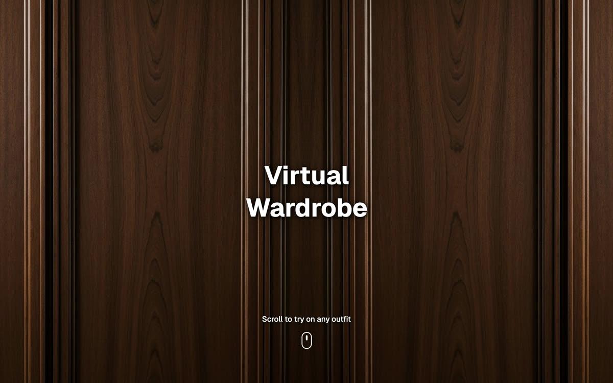 Virtual Wardrobe live site preview
