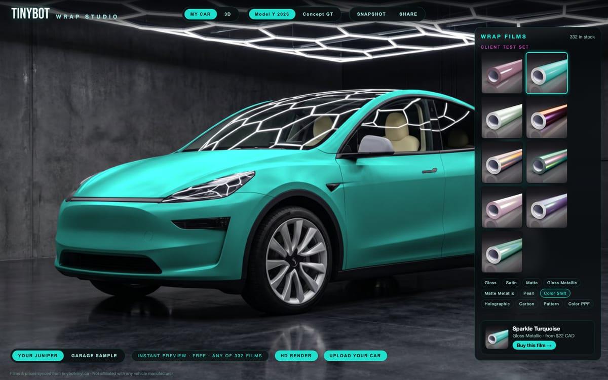 Tinybot Wrap Studio — screenshot